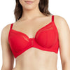Parfait Lingerie PARFAIT Shea P6062 Women's Full Bust Mesh Plunge Unlined Wired Bra - Racing Red