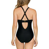 Parfait Lingerie PARFAIT Passion S8106 Womens One Piece Swimsuit Strappy Design Fit - Black