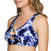 Parfait Lingerie PARFAIT Storm S8131 Womens Bikini Top Cut-Out Underwire Swimwear - Ink Print