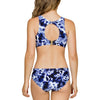 Parfait Lingerie PARFAIT Storm S8136 Womens One Piece Swimsuit Cut-Out Racerback - Ink Print