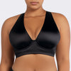 Parfait Lingerie PARFAIT Rita S8142 Longline Bikini Top with Cross Back Straps and Shirred Contour Cups - Black