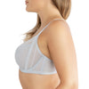 Parfait Lingerie PARFAIT Shea P6062 Women's Full Bust Mesh Plunge Unlined Wired Bra - Silver
