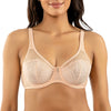 Parfait Lingerie Parfait Luxlacy Pretty Lace And Mesh Full Busted Full Coverage Unlined Non-padded Wired Bra - Cameo Rose