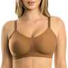 Parfait Lingerie PARFAIT Simplicity P2400 Full Busted Seamless and Smooth Everyday Basic Wirefree Bra with Removable Pads - Mocha
