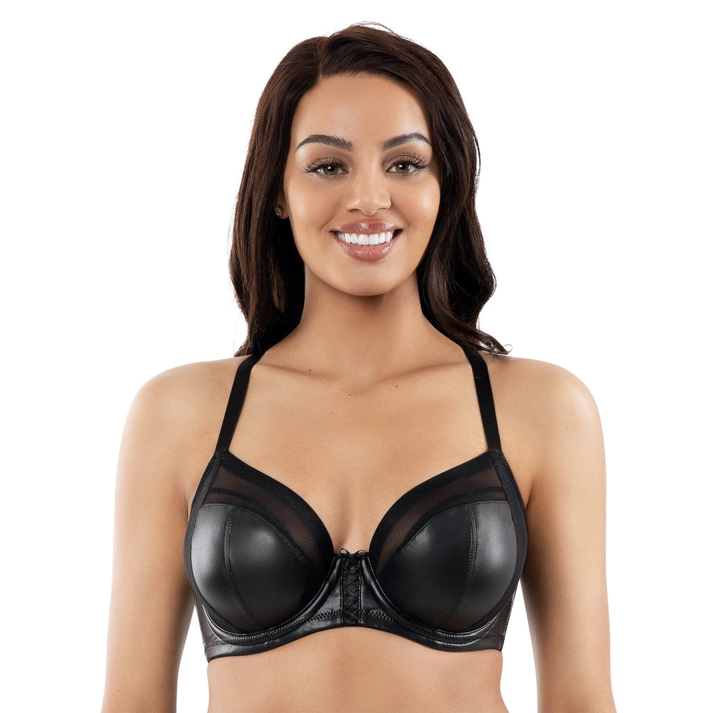 Parfait Lingerie Stevie Unlined Faux Leather Bra - Black