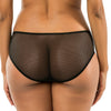 Parfait Lingerie Parfait Luxlacy P9005 Pretty Lace And Mesh Hipster Panty With Extended Sizes - Black