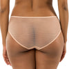 Parfait Lingerie Parfait Luxlacy P9005 Pretty Lace And Mesh Hipster Panty With Extended Sizes - Cameo Rose