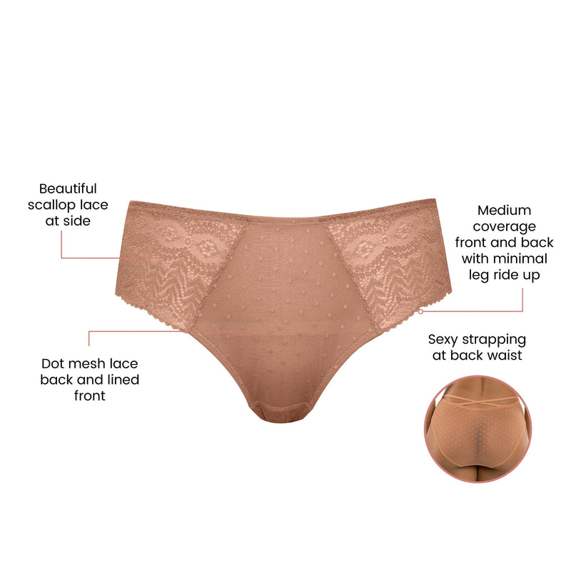 Parfait Lingerie PARFAIT Mia P5955 Medium Coverage Hipster - Cork