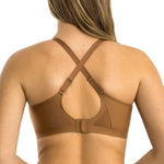 Parfait Lingerie PARFAIT Simplicity P2400 Full Busted Seamless and Smooth Everyday Basic Wirefree Bra with Removable Pads - Mocha