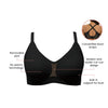 Parfait Lingerie PARFAIT Simplicity P2400 Full Busted Seamless And Smooth Everyday Basic Wirefree Bra With Removable Pads - Black