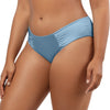 Parfait Lingerie PARFAIT Rita S8143 Vintage-Inspired Bikini Bottom with Shirred Sides and Hip-Level Fit - Dream Blue