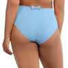 Parfait Lingerie PARFAIT Vivien S8165 Womens High Waist Bikini Bottom Full Coverage Retro Swimwear - Dream Blue