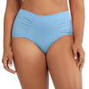 Parfait Lingerie PARFAIT Vivien S8165 Womens High Waist Bikini Bottom Full Coverage Retro Swimwear - Dream Blue