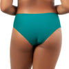 Parfait Lingerie PARFAIT Lauren S8223 Womens High Waist Bikini Bottom Contrast Panel Sculpting Swimwear - Dark Mint