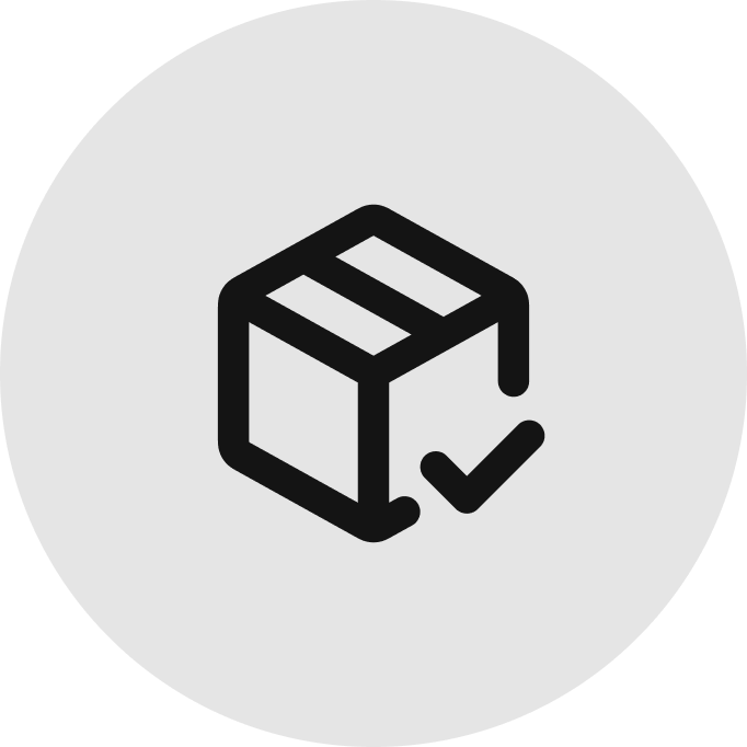Re:do return package with check mark icon, representing free unlimited return service for $3.28 valid in the US