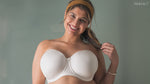 Elise Strapless Bra - Pearl White