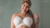 Elise Strapless Bra - Pearl White