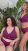 Adriana Wire-Free Full Bust Supportive Bralette - Blackberry